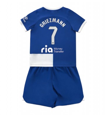 Atletico Madrid Antoine Griezmann #7 Replica Away Stadium Kit for Kids 2023-24 Short Sleeve (+ pants)